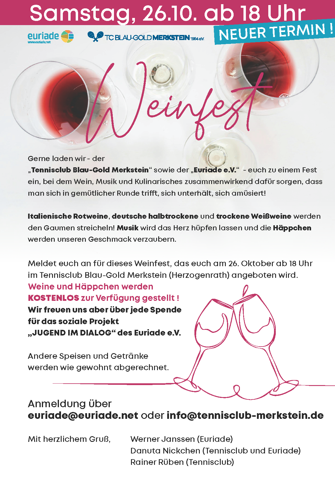 Weinfest 26.10.2024 Einladung