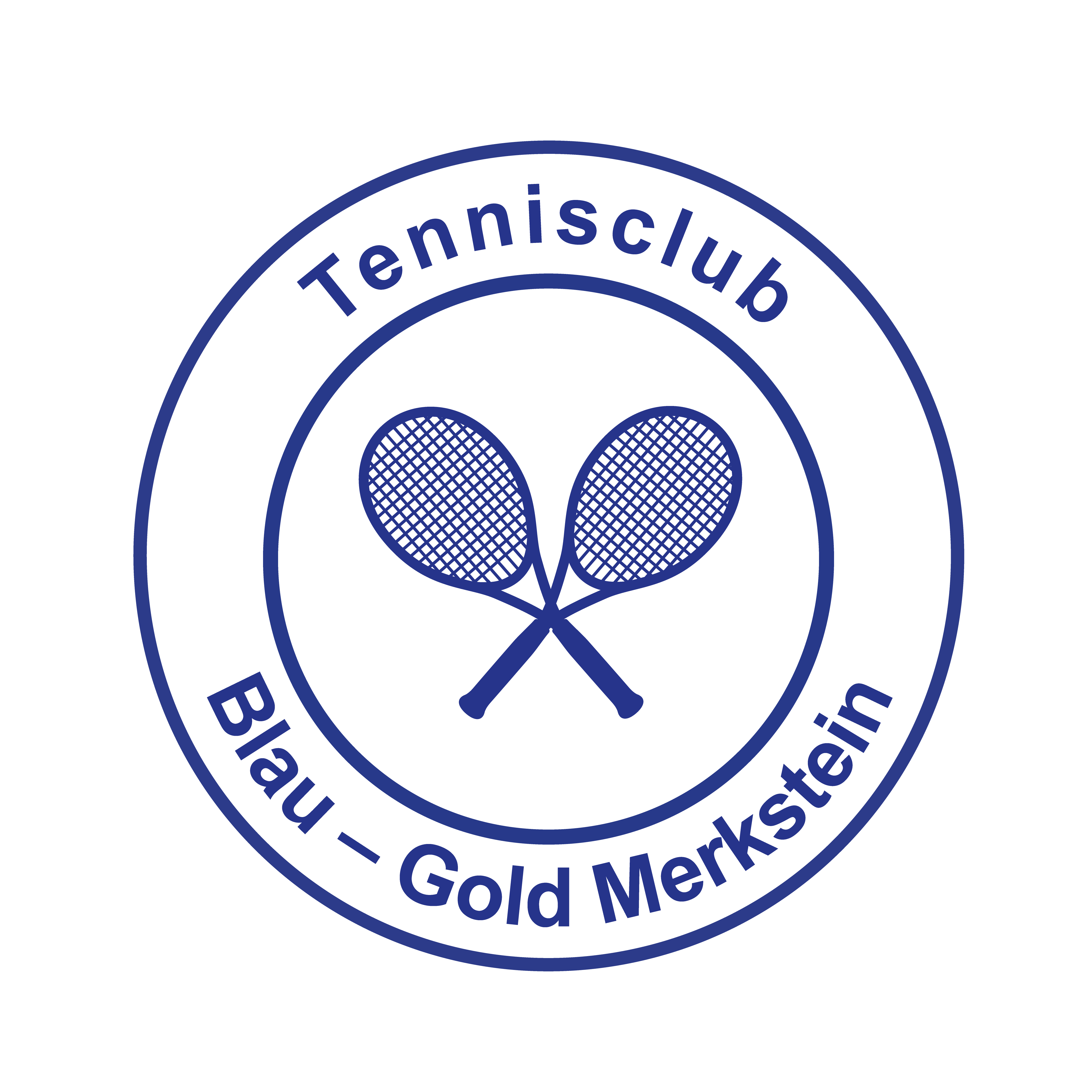 Logo TC BG Merkstein Emblem Blau HintergrundWeiss